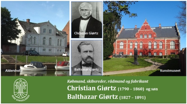 Billeder af Aldershvile og Kunstmuseet (palæer) og Christian og Balthazar Giørtz